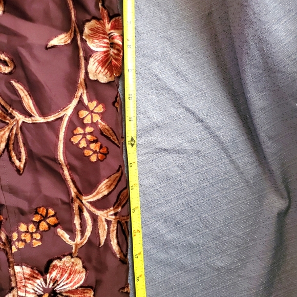 VINTAGE JULIA KEN KIMONO 🌸 Brown Floral Embroidered Jacket • Straight Cropped - Picture 16 of 17